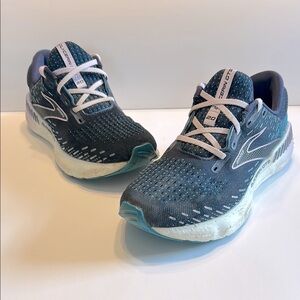 Brooks Womens Glycerin GTS 20 1203701B499 Blue Running Shoes Sneakers Size 9 B